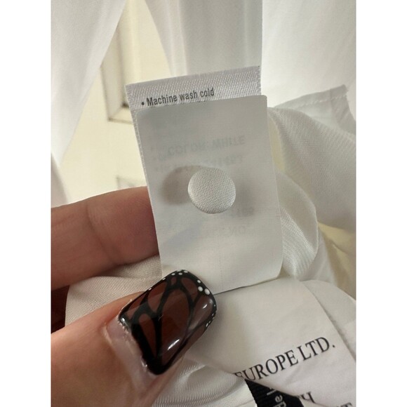 PAIGE Women's Vistah Surplice Front Pleats Peplum Long Sleeve Blouse XS - Picture 6 of 12